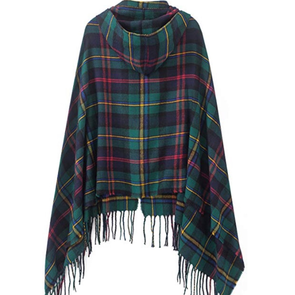 Vintage look wool cape with hood. Stunning! - Picture 2 of 3